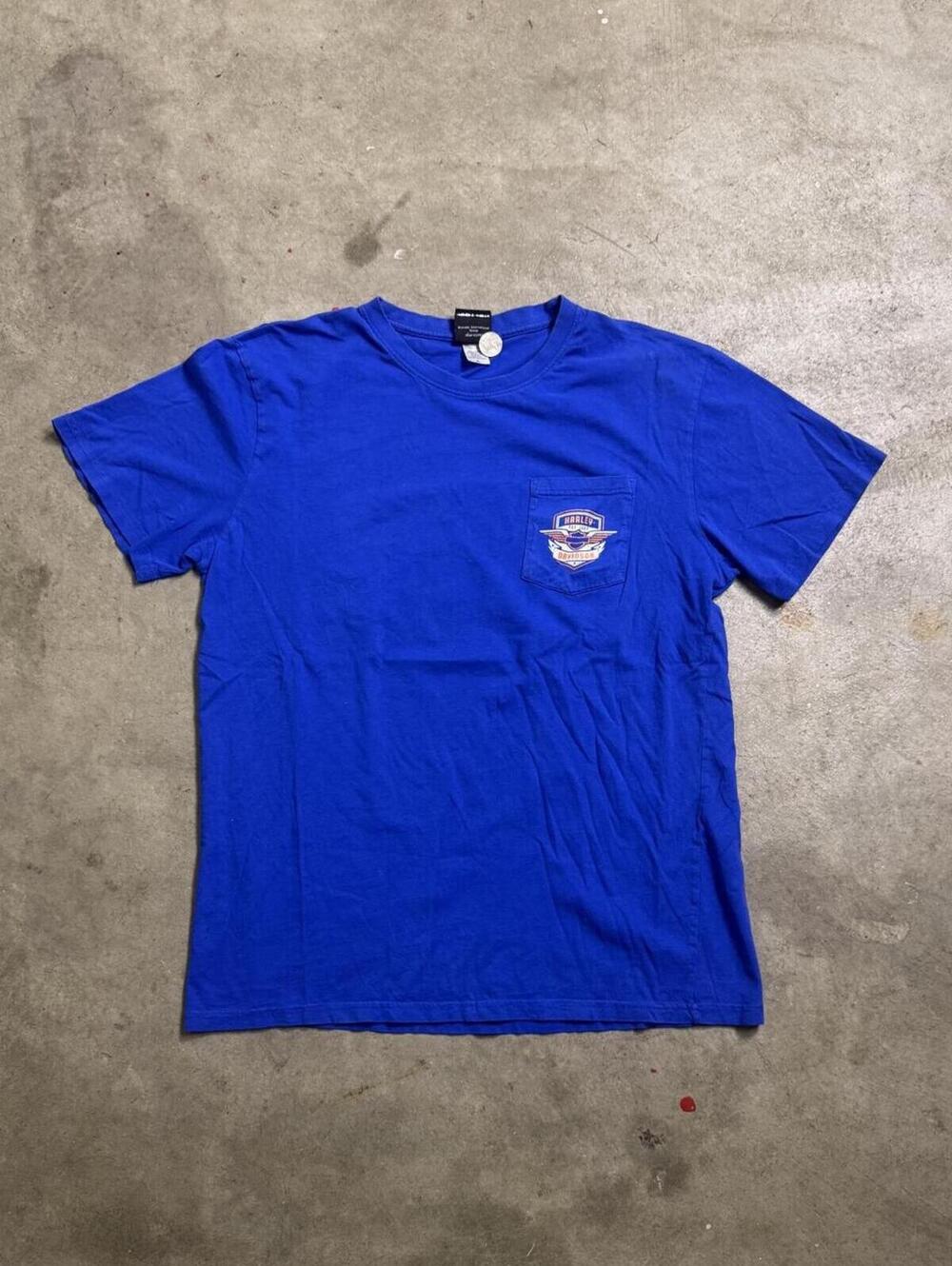 Harley-Davidson Blue Pocket T-Shirt XL